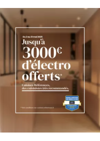 Prospectus Cuisines références ECROUVES TOUL : Jusqu’à 3 000€ d’électro offerts pour donner vie à votre projet sur-mesure !