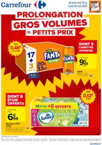 Prospectus Carrefour : LES GROS VOLUMES = LES PETITS PRIX A SAISIR