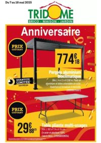 Prospectus Tridôme PERPIGNAN : Anniversaire