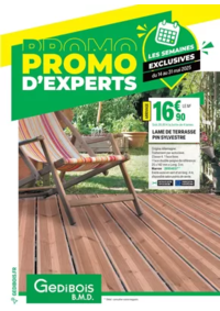 Prospectus Gedibois VENANSAULT : Promos d'experts