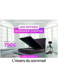 Prospectus L'univers du sommeil CHALON SUR SAONE : Les offres sommiers Coffre