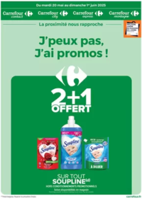 Prospectus Carrefour Drive RAILLENCOURT SAINTE OLLE : J'PEUX PAS, J'AI PROMOS DU 20 MAI AU 01 JUIN !