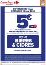 Prospectus Carrefour Express : CE WEEK-END, OP BON D’ACHAT SUR LES BIERES ET CIDRES