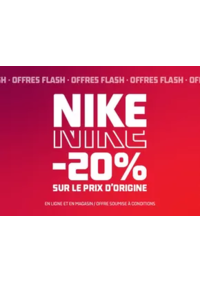 Prospectus Foot Locker VAL D'EUROPE : Nike -20% sur le prix d'origine