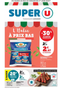 Prospectus Super U LYON : Spécial Italie