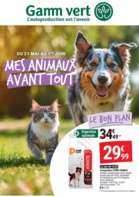 Prospectus Gamm vert SAUMUR : MES ANIMAUX AVANT TOUT