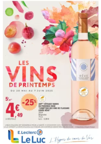 Prospectus E.Leclerc LE LUC : FOIRE AUX VINS DE PRINTEMPS