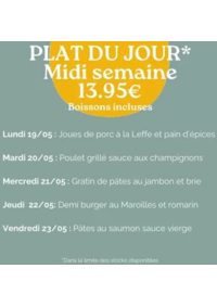 Prospectus Crocodile Grenoble - Saint-Martin-d’Hères : Plat Du Jour