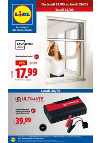 Prospectus Lidl MENNEVAL : Moustiquaires, bien-être, sport, jeux pour enfant… Profitez des ventes Lidl !