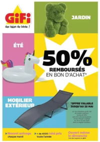 Prospectus Gifi GOUSSAINVILLE : 50% remboursés en bon d'achat