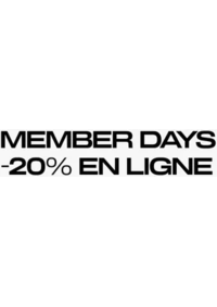 Prospectus H&M Mandelieu Géant : Members days -20% en ligne