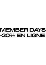 Prospectus H&M : Members days -20% en ligne