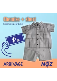 Prospectus NOZ : Chemise + short