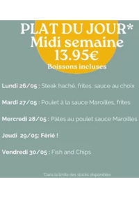 Prospectus Crocodile Lens - Hénin-Beaumont : Plat Du Jour