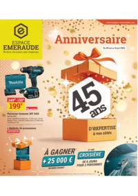 Prospectus Espace emeraude SERQUEUX : Catalogue anniversaire