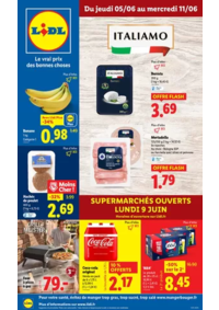 Prospectus Lidl PARIS 247 rue de Crimée : Craquez pour la gamme Italiamo de Lidl : une sélection gourmande aux parfums de l'Italie !