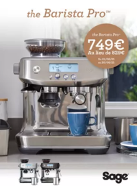 Prospectus BeDigital Evian Les Bains : SAGE PROMO BARISTA PRO