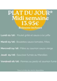 Prospectus Crocodile Metz - Augny : Plat Du Jour