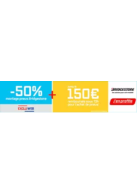 Prospectus Speedy SAINT BRICE : Pneus Bridgestone : jusqu'à 150€ remboursés sous 72h et -50% sur le montage