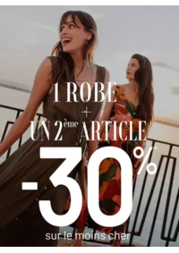 Prospectus Bréal Angoulins : 1 robe + un 2ème article = -30%* sur le moins cher femme