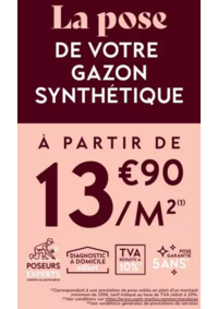 Prospectus Saint Maclou Angouleme (La Couronne) : Saint Maclou, expert en pose de gazon synthétique !