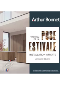 Prospectus Arthur Bonnet AJACCIO : Jusqu’au 30 juin 2025, la pose est offerte sur l’achat de votre cuisine française et sur-mesure.
