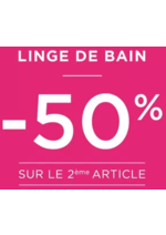 Promos et remises  : -50% SUR LE 2ÈME LINGE DE BAIN