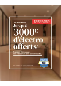 Prospectus Cuisines références TAILLECOURT : Jusqu’à 3 000€ d’électro offerts