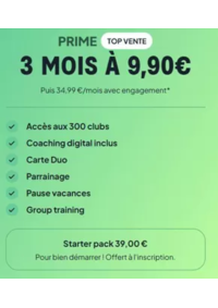 Prospectus Keep CoolFRANCONVILLE : 3 MOIS À 9,90€