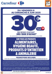 Prospectus Carrefour L'ISLE ADAM : OPERATION BON D’ACHAT SUR L’ALIMENTAIRE CE WEEK-END
