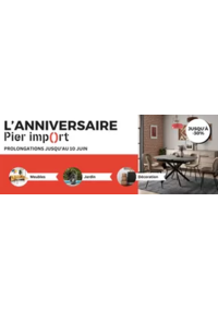 Prospectus Pierimport Paris 15ème : Promotions Pier Import : meubles et déco