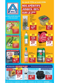Prospectus Aldi St-Louis : Nos apéritifs jusqu'à -50% sur le 2ème