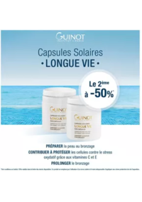 Prospectus Guinot MORTEAU : Capsules Solaires Le 2ème à -50%