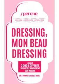 Prospectus Perene Les Sables d'Olonne : Jusqu'à 2 000 € offerts sur votre rangement sur mesure du 3 juin au 12 juillet 2025