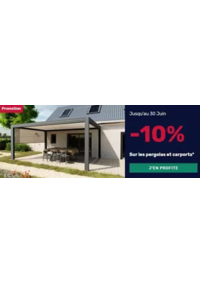 Prospectus K par K MAUBEUGE : -10% de remise sur les pergolas et les carports
