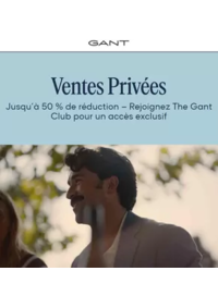 Prospectus GANT Grenoble : Ventes Privées jusqu'à -50%