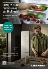Prospectus Copra ST ROMAIN DE COLBOSC : LIEBHERR vous rembourse jusqu'à 500€