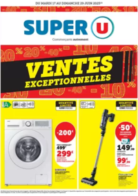 Prospectus Super U THOUARS : Ventes exceptionnelles