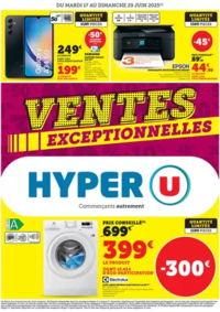 Prospectus Hyper U FONTENAY LE COMTE : Ventes exceptionnelles