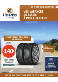 Prospectus L'auto E.Leclerc MONTAIGU : Vos vacances au soleil