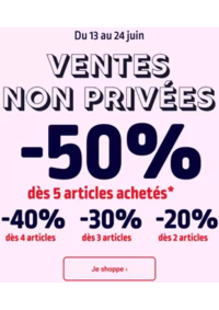Prospectus Kiabi Le boulou : Ventes non Privées jusqu'à -50%