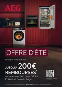 Prospectus Copra PLOUASNE : AEG vous rembourse jusqu'à 200€
