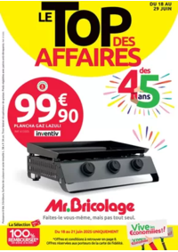 Prospectus Mr Bricolage SAINT PIERRE D'OLERON : LE TOP DES AFFAIRES DES 45 ANS