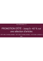 Promos et remises  : PROMOTION D'ÉTÉ : Jusqu'à -40 % sur une sélection d’articles