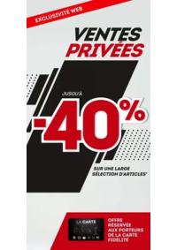 Prospectus Sport 2000 CHALMAZEL : Ventes Privées du 18 au 24 juin 2025 avec des remises de -20% à -40%