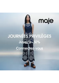 Prospectus Maje PARIS 16 rue Montmartre : Journées privilèges Jusqu'à -50%
