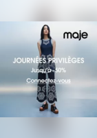 Journées privilèges Jusqu'à -50% - Maje