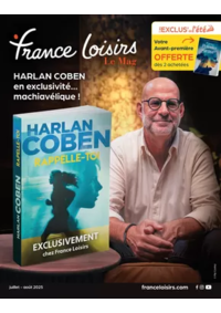 Prospectus France loisirs Tourcoing : Juillet - Août 2025