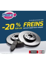 Prospectus Profil + : Du 23 juin au 30 août 2025, profitez de -20% sur les plaquettes et les disques chez Profil Plus* !