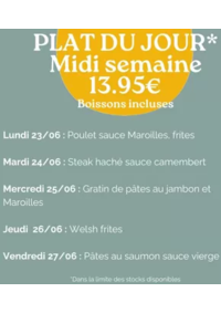 Prospectus Crocodile Bruay-la-Buissière : Plat Du Jour